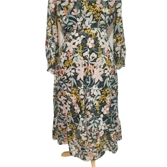 {Robert Louis} Floral Print Belted Faux Wrap Dress - Picture 4 of 15